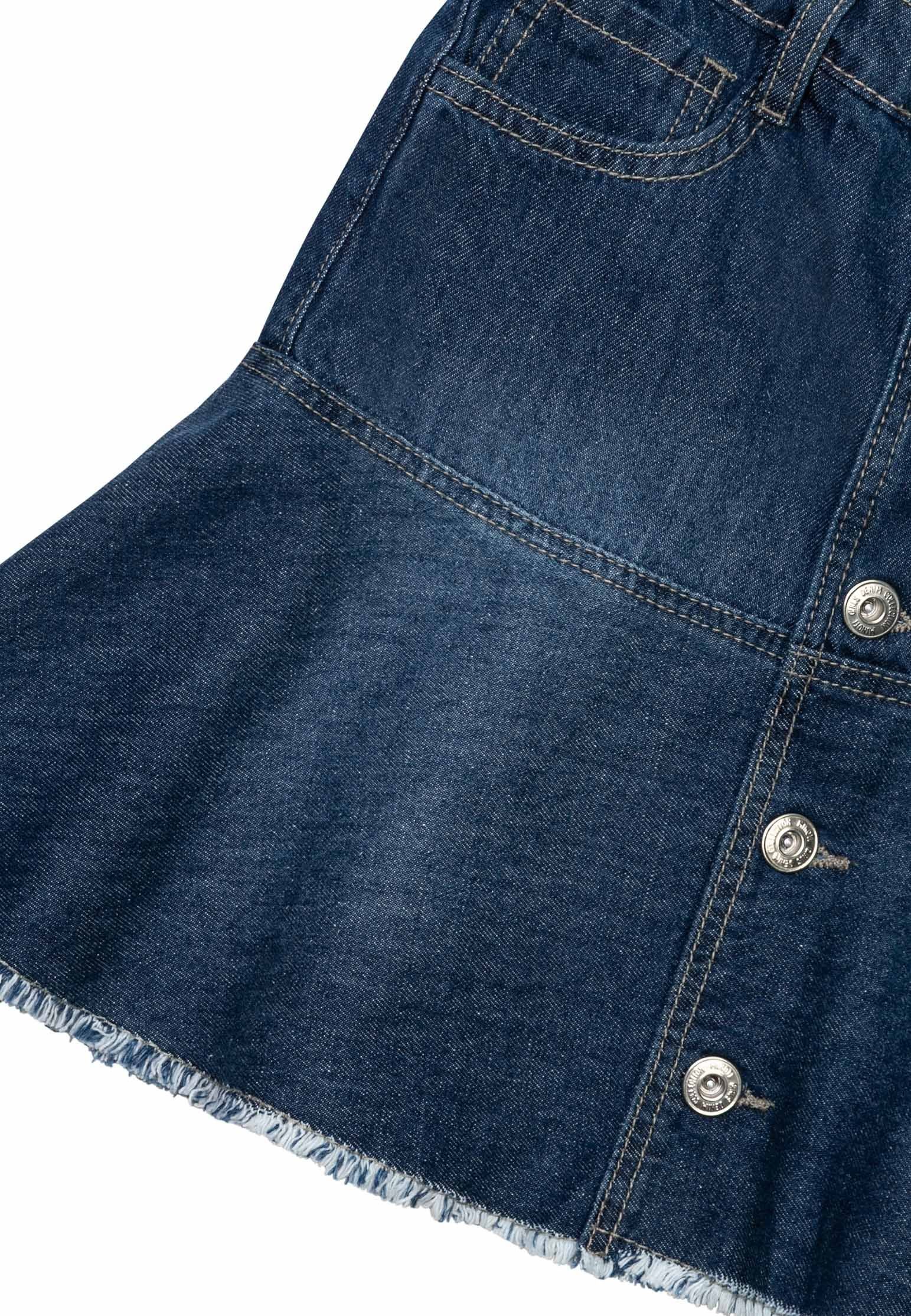 MINOTI Knopfleiste mit Jeansrock (3y-14y) Denim-Rock Ausgestellter