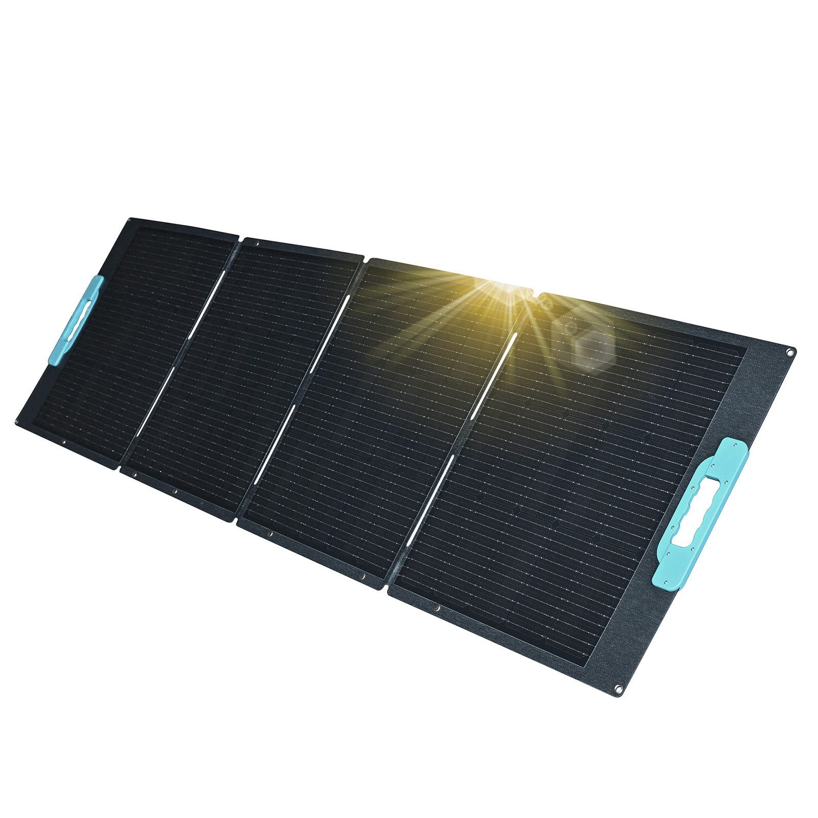 enjoy solar Solarmodul Faltbar Faltbares Solarpanel Solartasche 100W-200W, 12V/400W, 31.9V, Monokristallin, Design für Unterwegs, hohe Schutzleistung