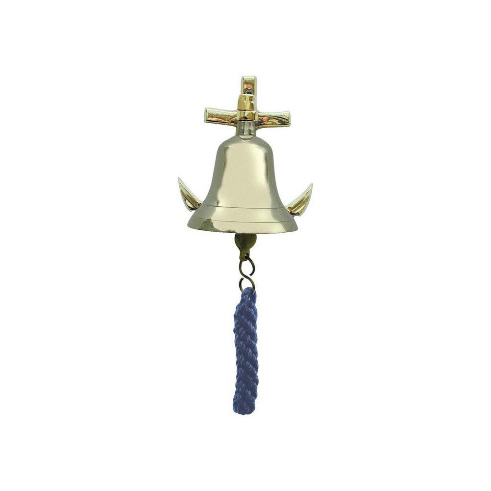 SEA-CLUB Hängedekoration Sea-Club Schiffsglocke Glocke mit Anker Wandglocke Messing Deko