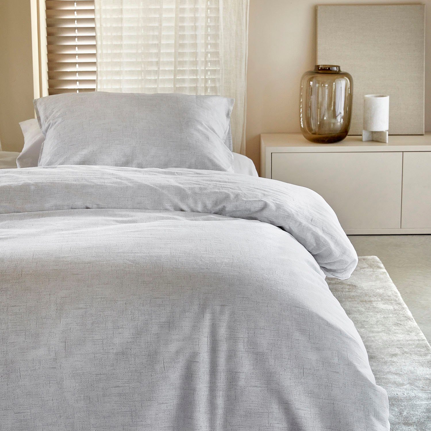 damai Bettwäsche Ebba mit Struktur-Effekt, Renforcé, in eleganten Farben, 100% Baumwolle, mit Reißverschluss