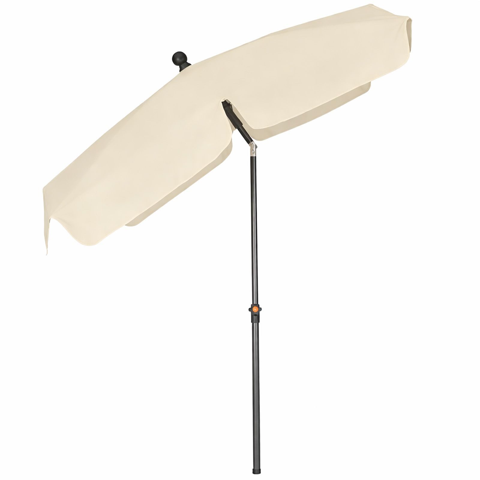 BURI Sonnenschirm Sonnenschirm Gartenschirm Balkonschirm 210x140 cm Rechteckig knickbar – Bild 2 von 5