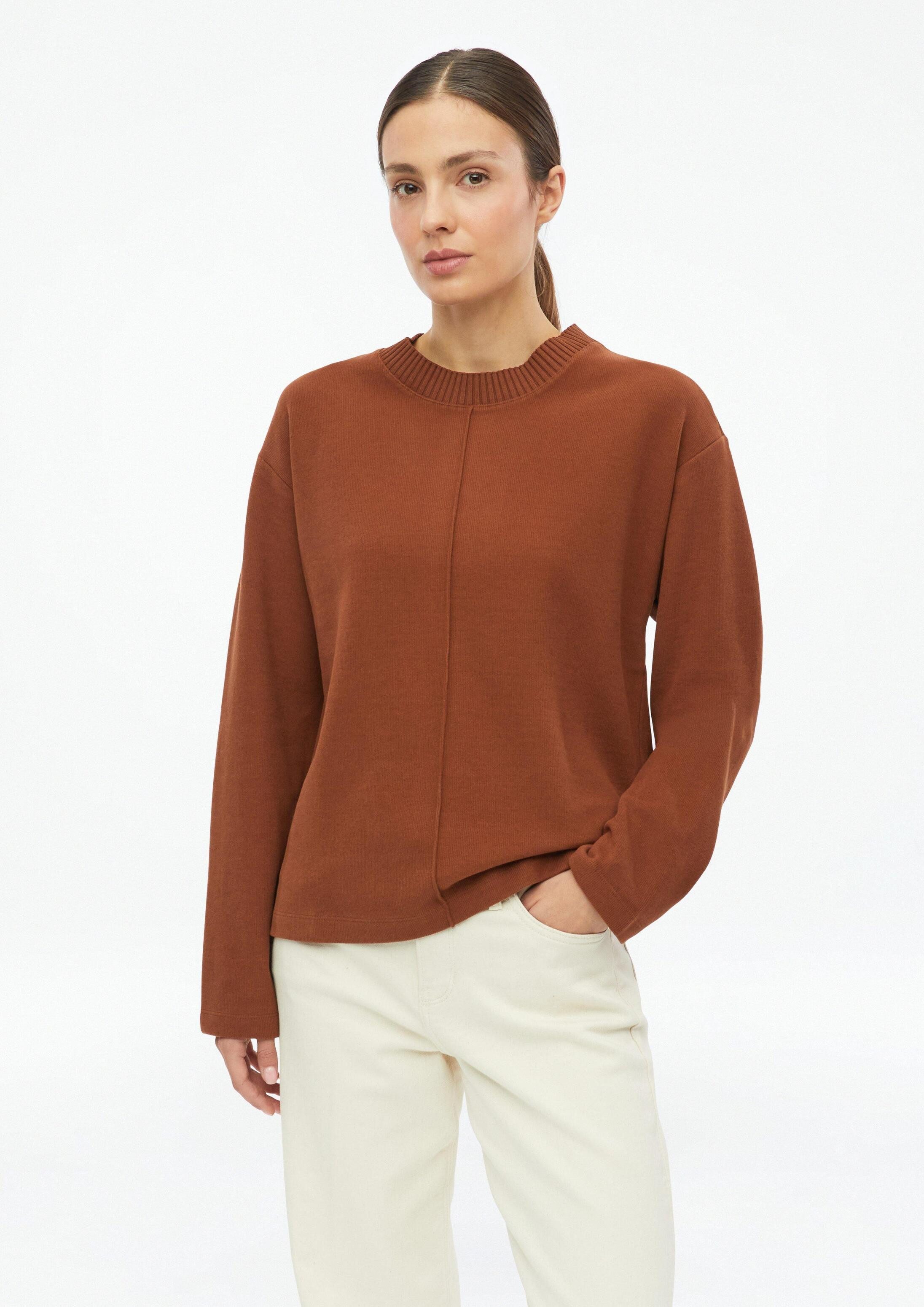 s.Oliver Sweatshirt Sweatshirt Angerautes Sweatshirt im Relaxed Fit