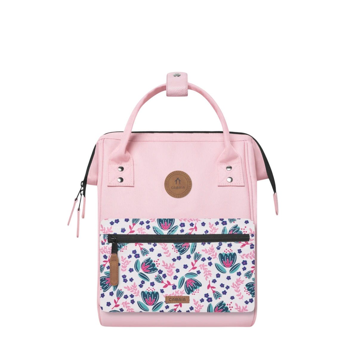 CABAIA Rucksack Ouidah (Set, 3-tlg., inkl. 2 auswechselbaren Vordertaschen), Tagesrucksack mit austauschbaren Vordertaschen