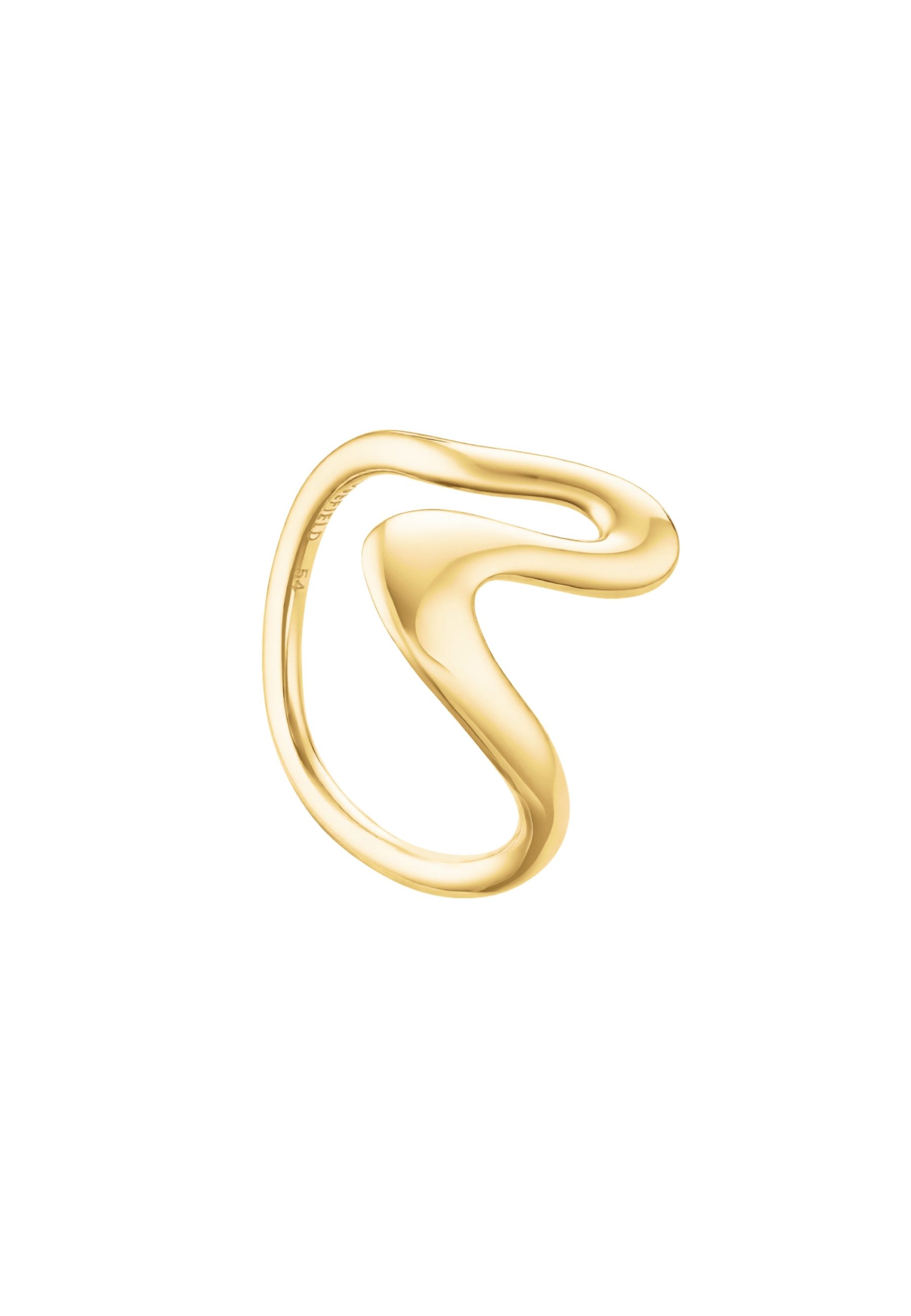 ROSEFIELD Fingerring ROSEFIELD Ring Welle Größe 54 Goldfarben