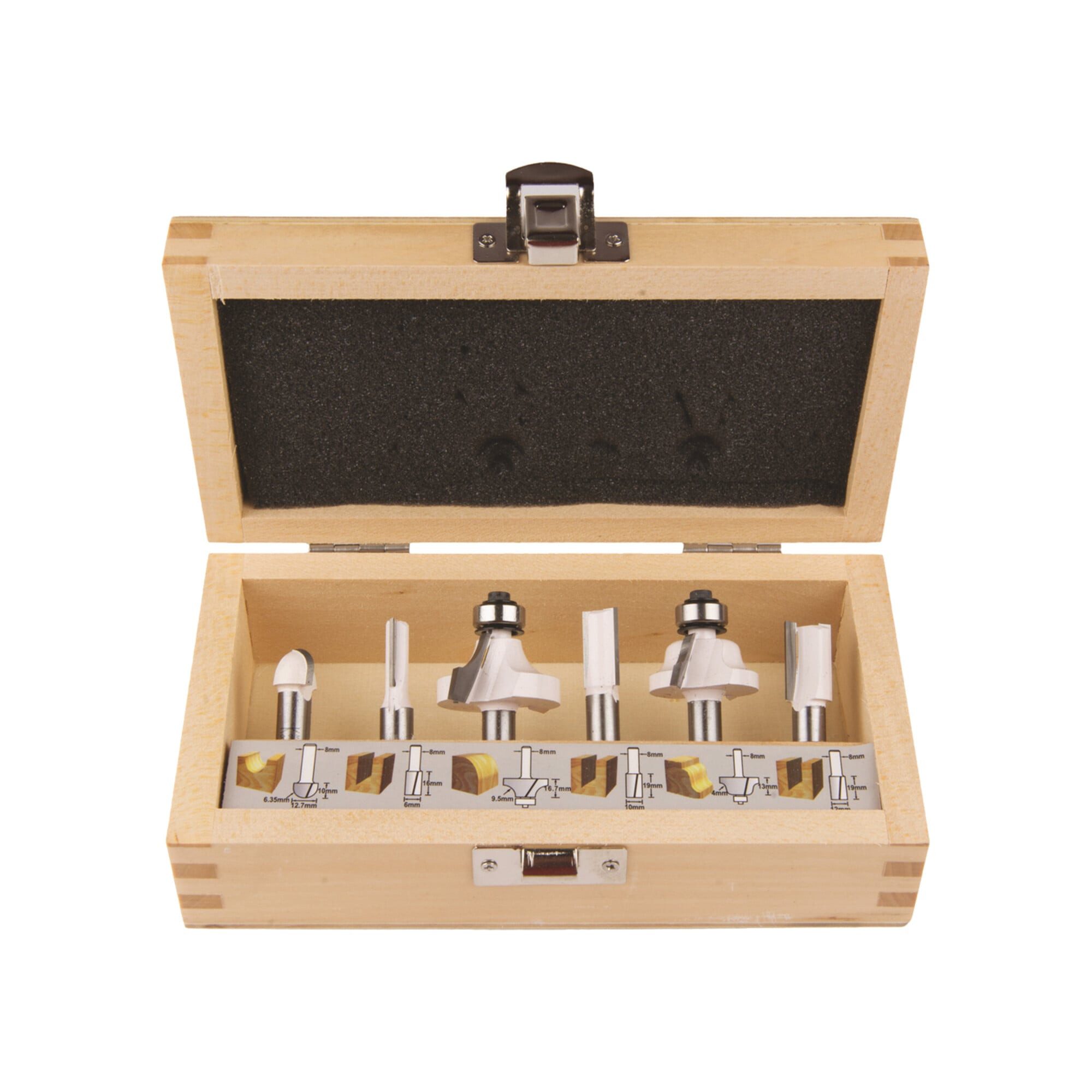 Makita Frässtift Makita Fräser-Set 8mm 5 Stück D-53540