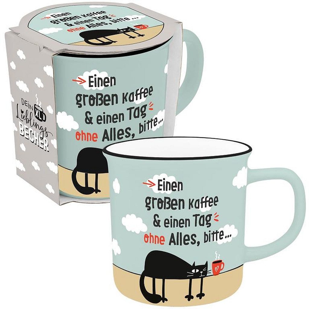 Sheepworld Tasse XL Tasse Becher Tee Kaffeetasse 0,55cl Geschenk Sheepworld KAFFEE, Porzellan
