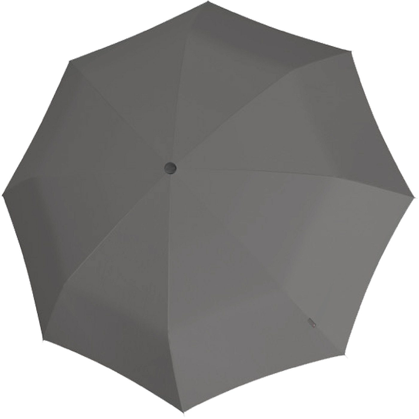 Knirps® Taschenregenschirm E.200 Duomatic Schirm Auf-Zu-Automatik, stabil grey und elegant mit