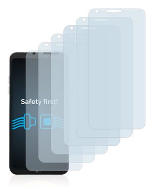 Savvies Schutzfolie für LG Q6, Displayschutzfolie, 6 Stück, Folie klar