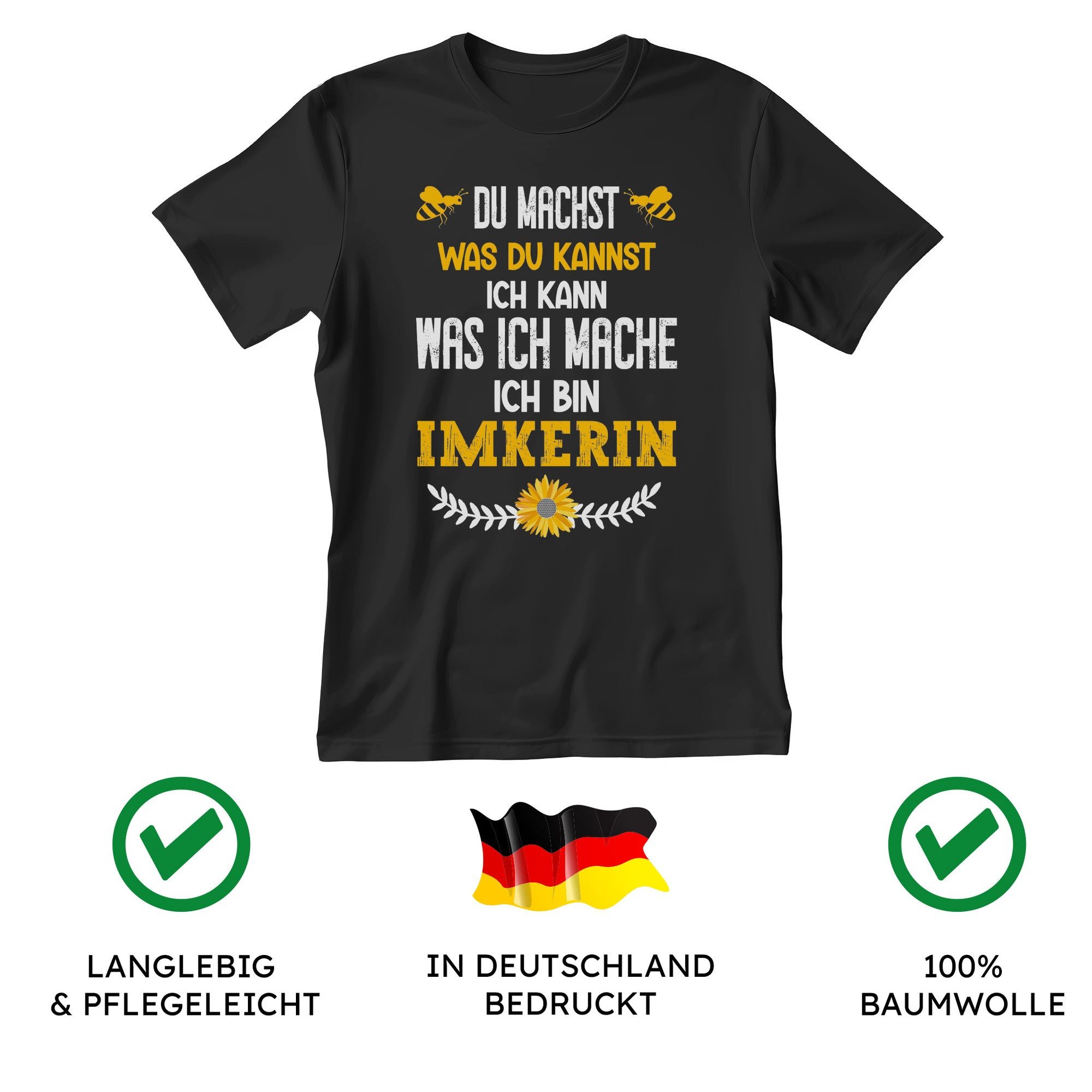 22Feels T-Shirt Imker Geschenk Männer Spruch Beruf Abschluss IN DEUTSCHLAND BEDRUCKT
