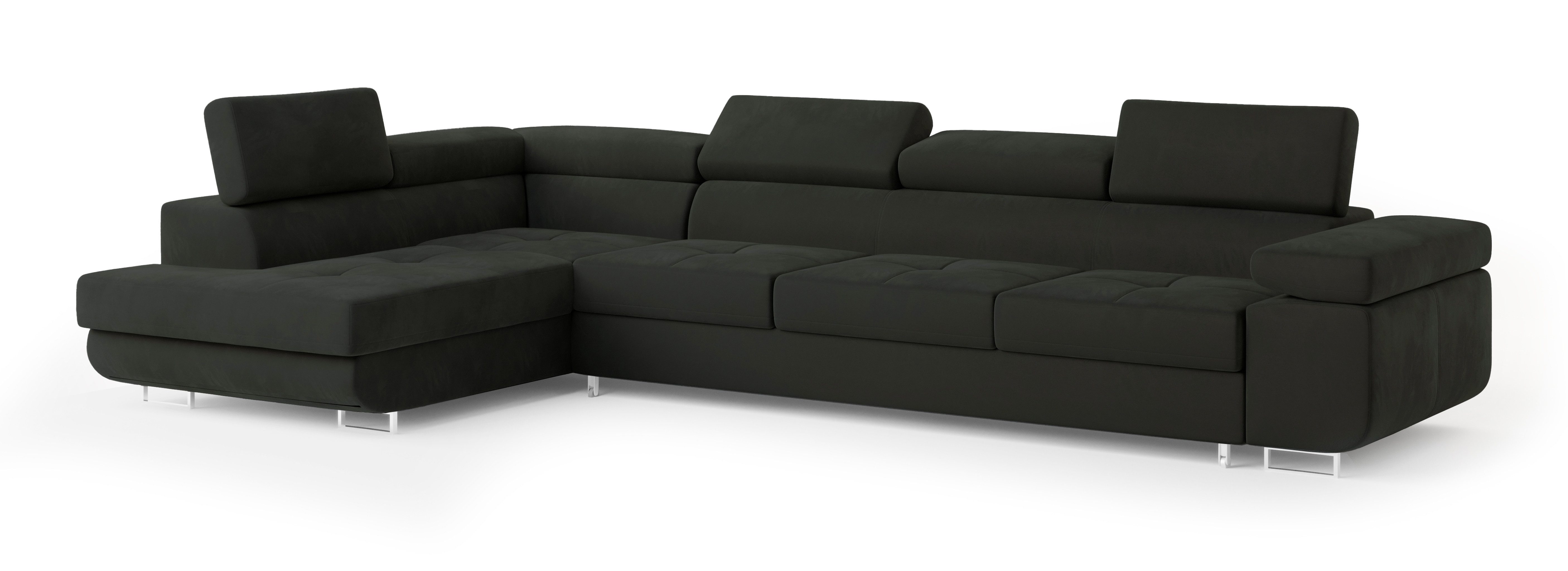 Masseno Ecksofa VICENTE mit Schlaffunktion L-Form, Sofa mit Bettkasten günstig online kaufen