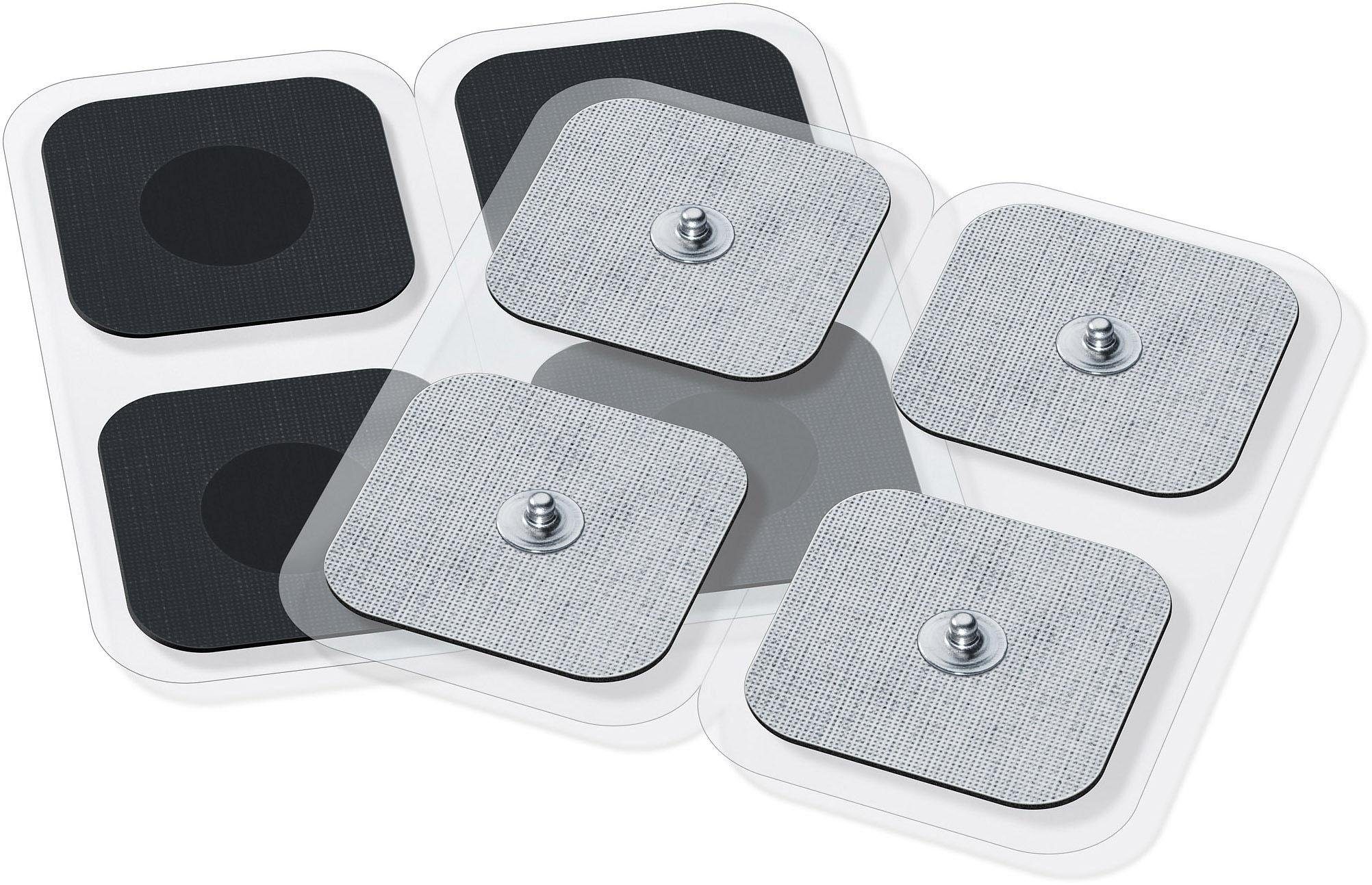 Sanitas Elektrodenpads Nachkaufelektroden für Beurer TENS/EMS Geräte (EM 40, 41, 49, 80, 95), Set 8 St.,Enthält 8 selbstklebende Elektroden in der Größe 45 x 45 mm