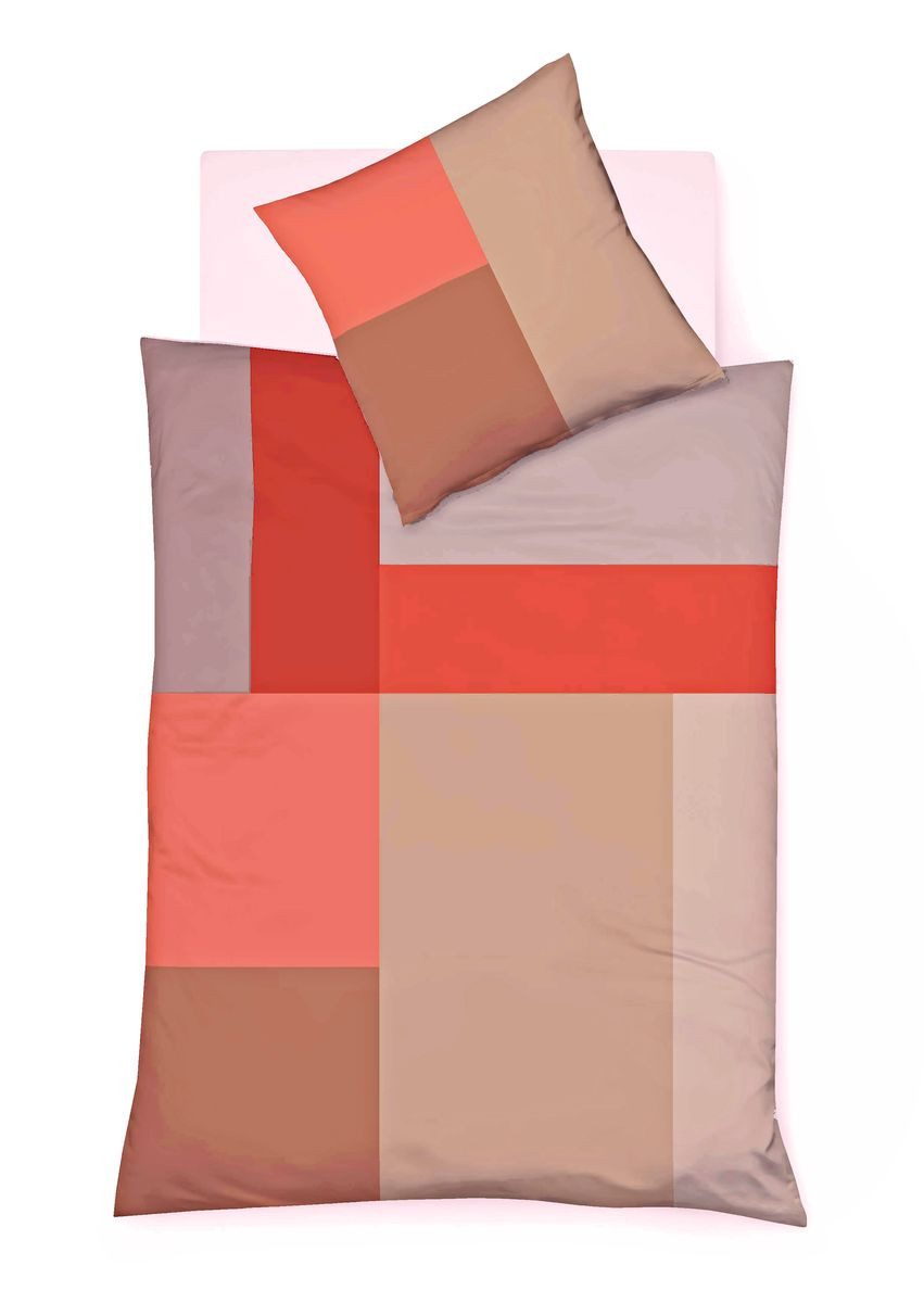 JACK Wendebettwäsche 135x200cm Quadrate Braun oder günstig online kaufen