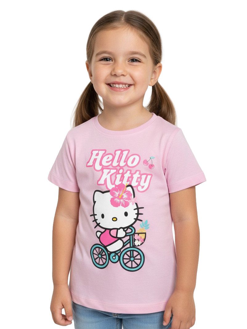 United Labels® T-Shirt Hello Kitty T-Shirt Bike Shirt Oberteil kurzärmlig Kitty and Friends
