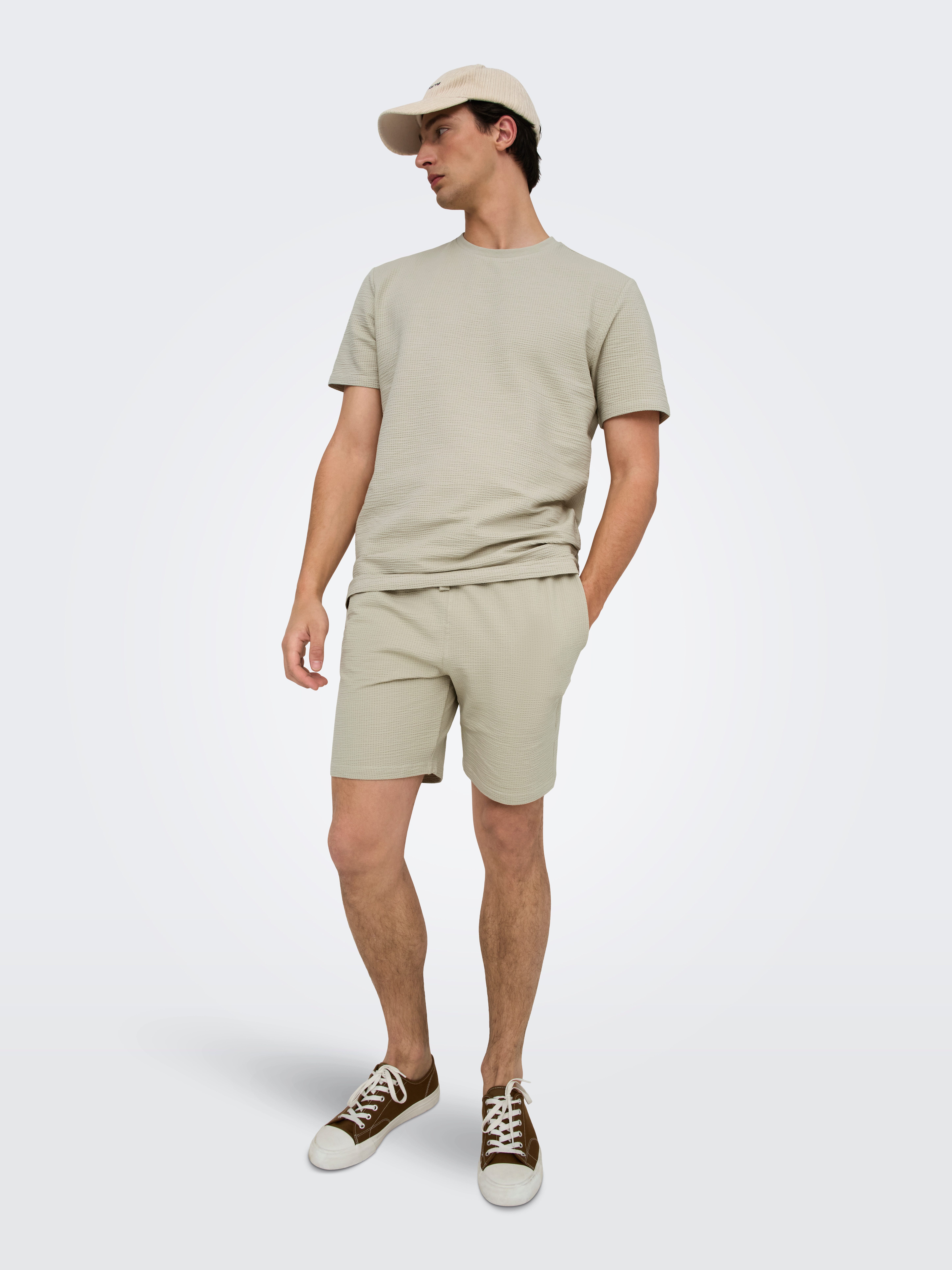 ONLY & SONS Shorts ONSKIAN LIFE REG SEERSUCKER SHORTS NOOS