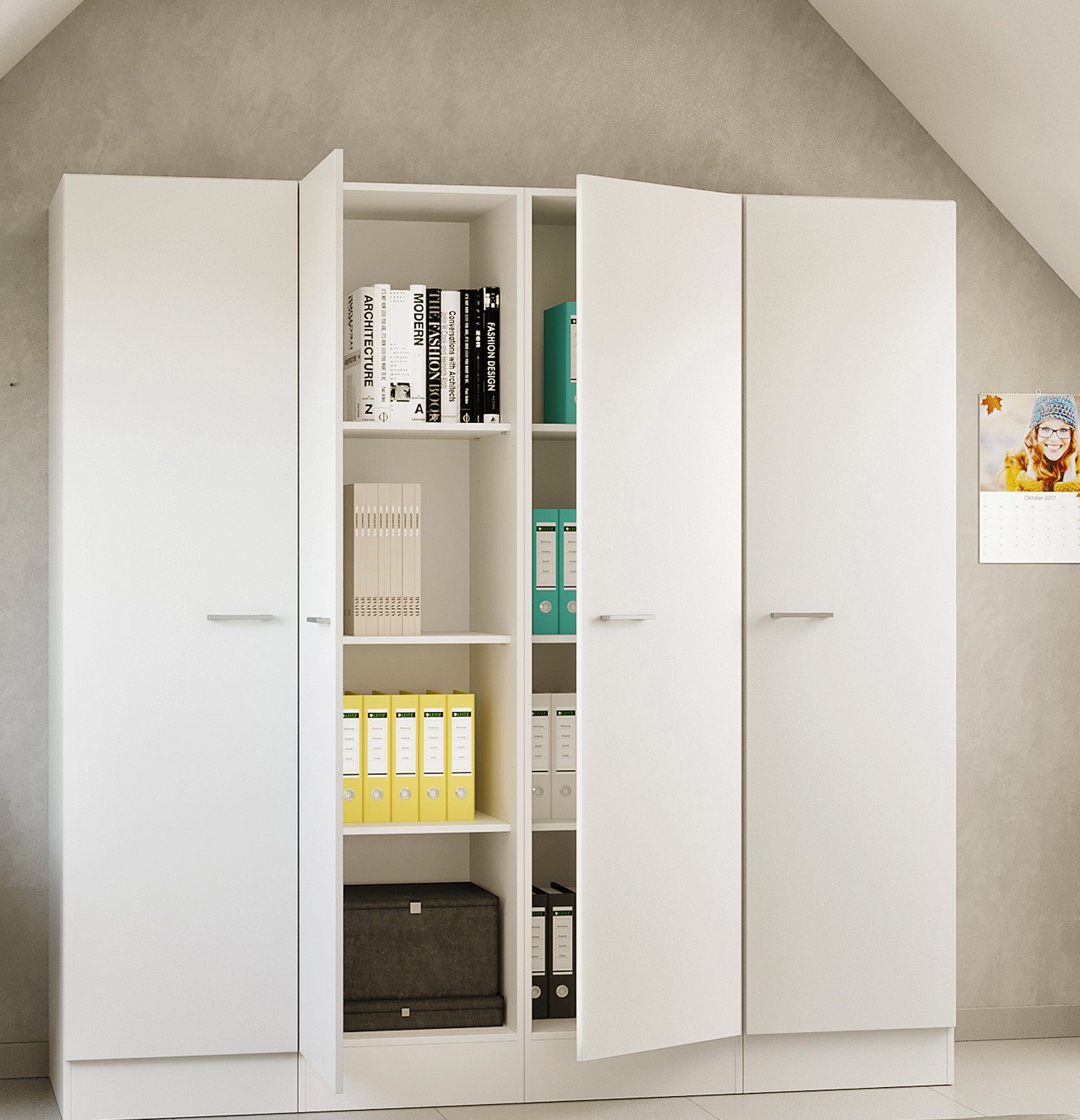 Flex-Well Seitenschrank Lucca (B x H x T) 50 x 200 x 57 cm, für viel Stauraum – Bild 5 von 5
