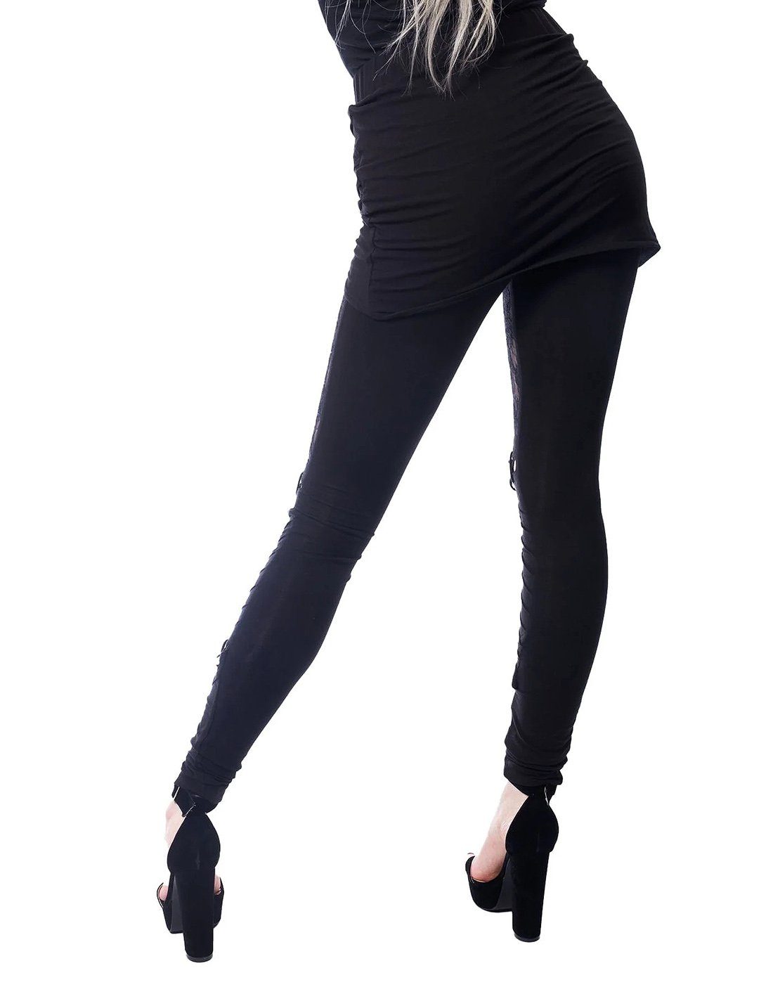 Poizen Industries Leggings Myth Gothic Lace Distressed Nu Goth Spitze Tight günstig online kaufen