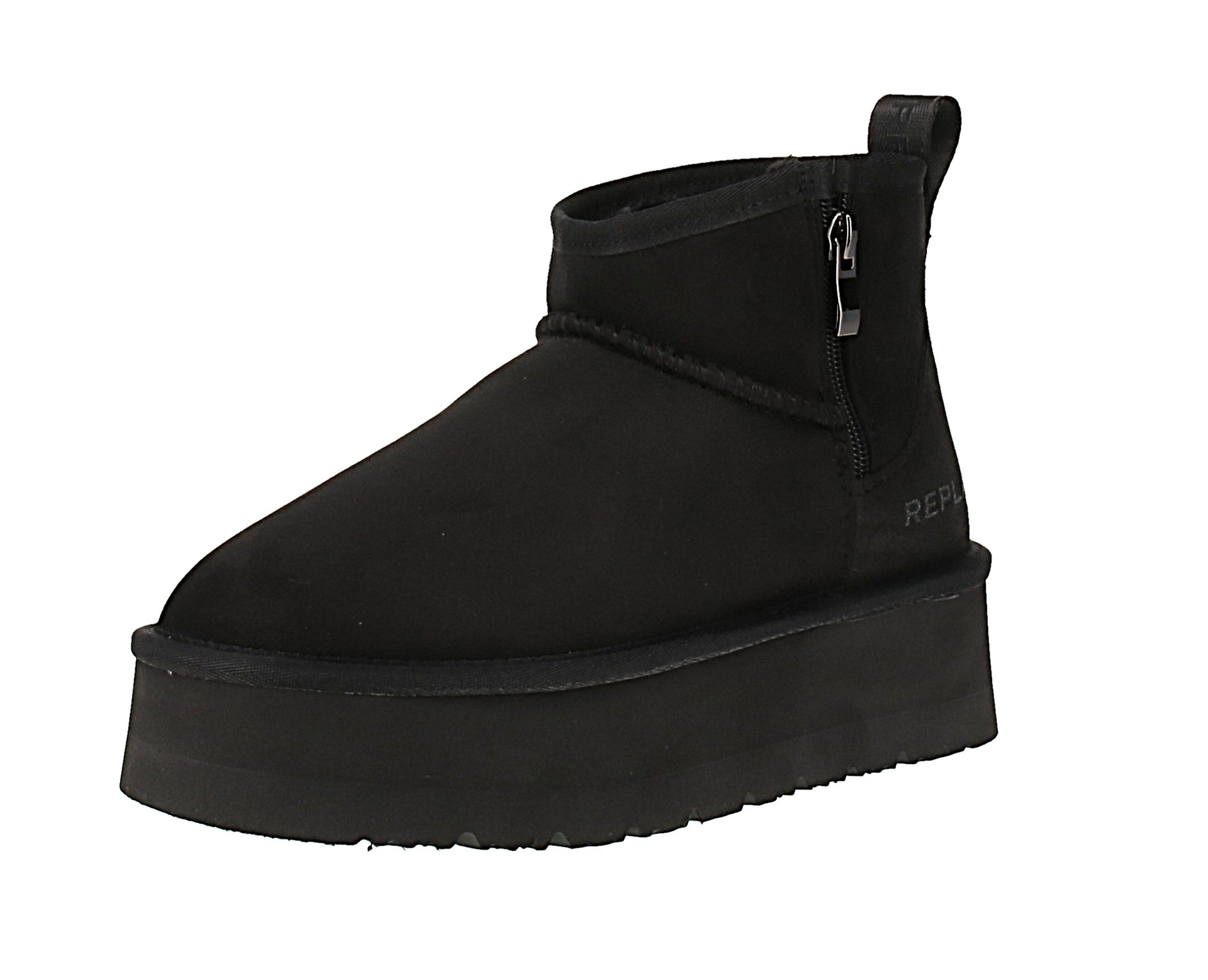 Replay Replay Chic Zip Tonal GWF5A C0007T - Damen Boots - 003-Black Stiefel günstig online kaufen