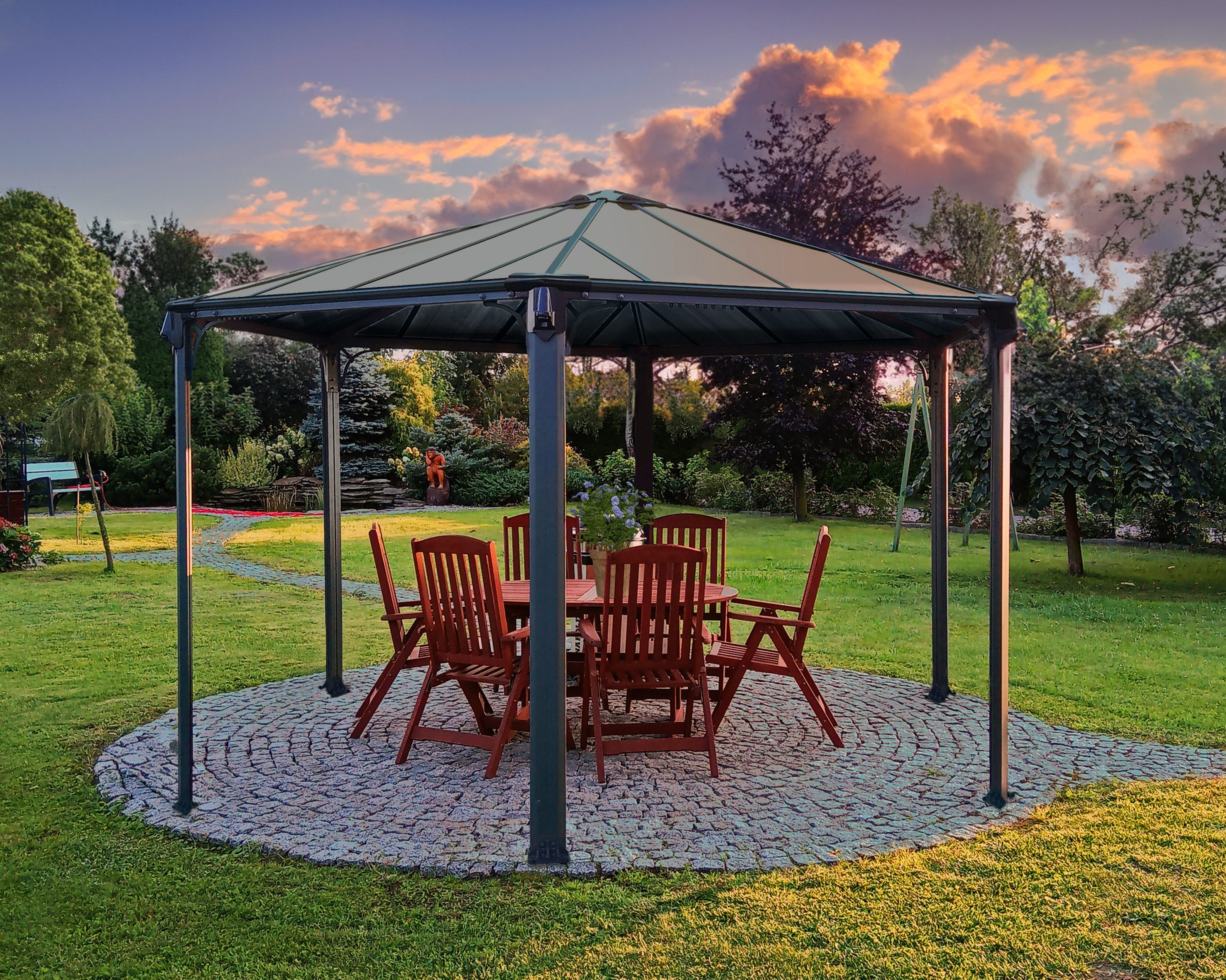 Palram - Canopia Pavillon Monaco, BxT: 390x450 cm