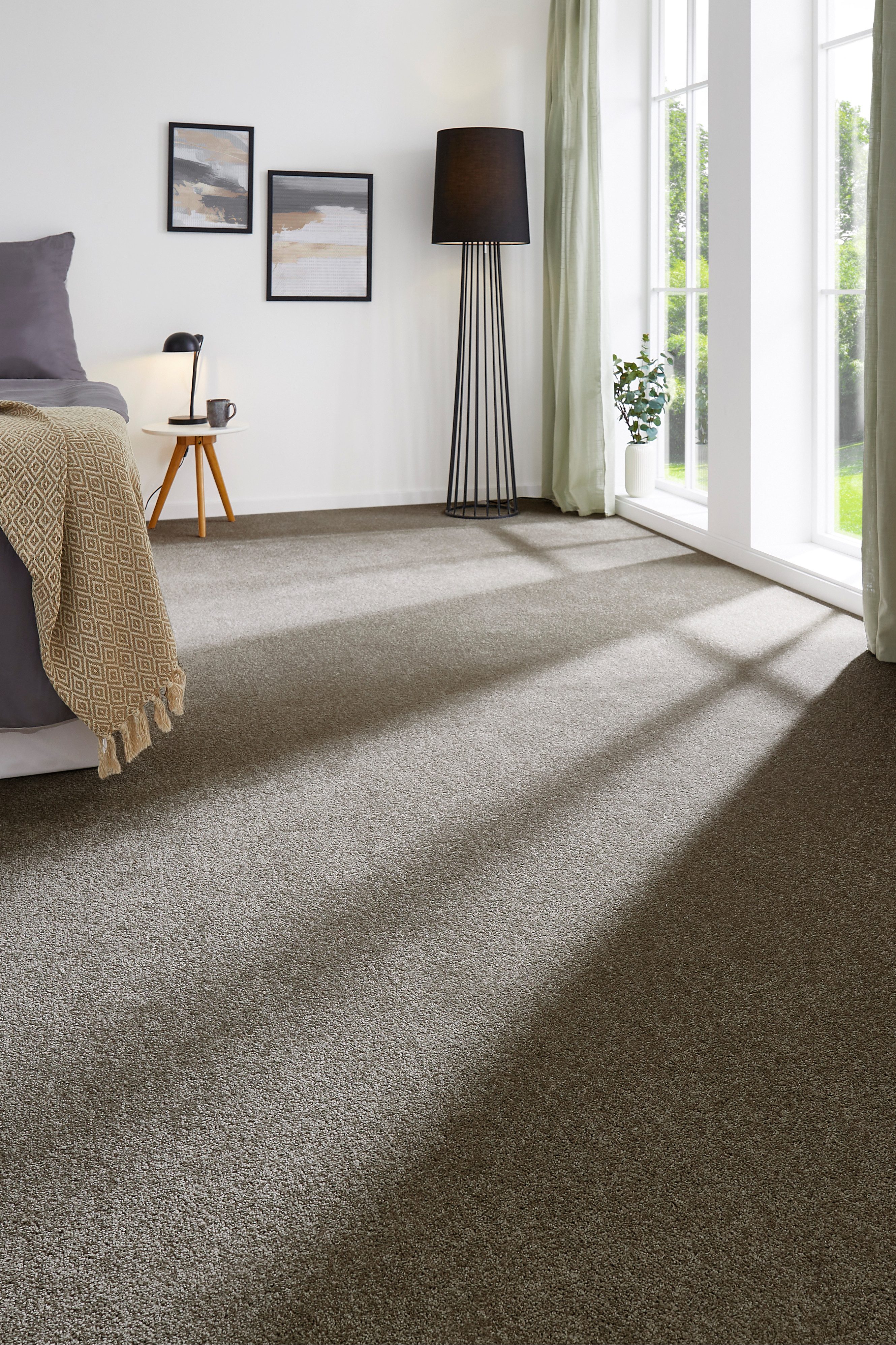 my home Ковры Isabella, Velours, Made in Netherlands, rechteckig, Höhe: 8,5 mm, Breite 400 cm, Uni Farben, weich, pflegeleicht, strapazierfähig