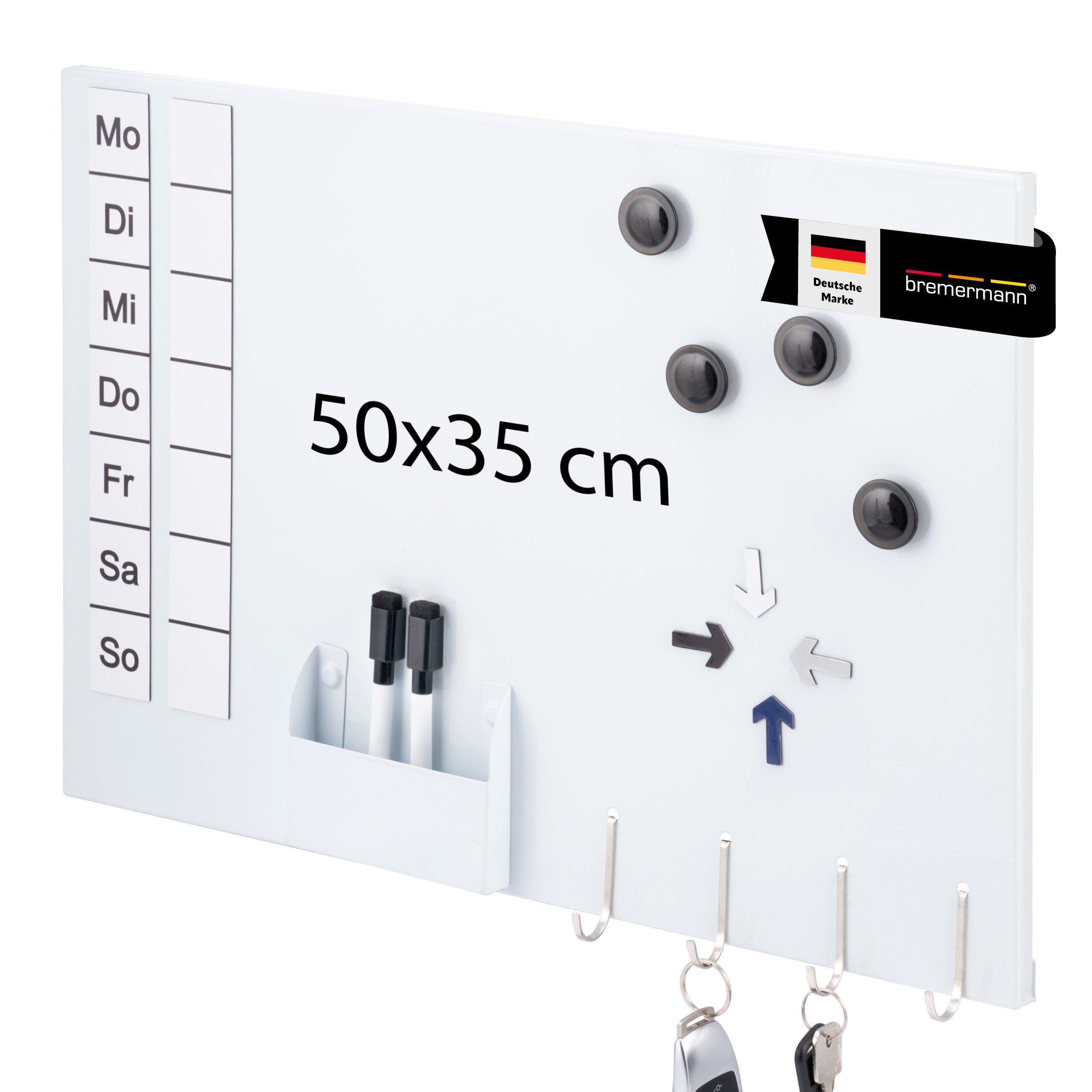 bremermann Magnettafel Magnettafel aus Metall, beschreibbar, viel Zubehör, günstig online kaufen