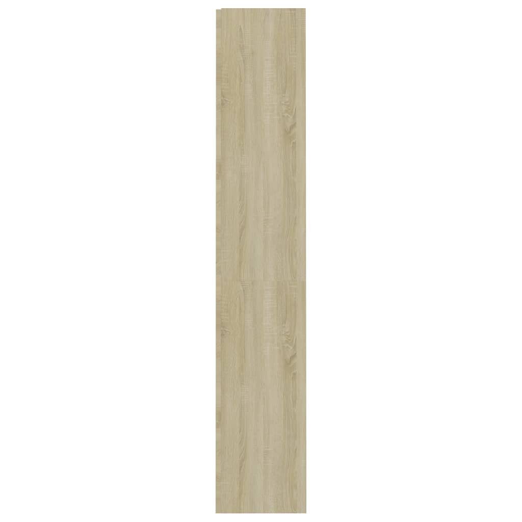 Bücherregal Sonoma-Eiche 4 60x24x142 Holzwerkstoff furnicato cm Fächer