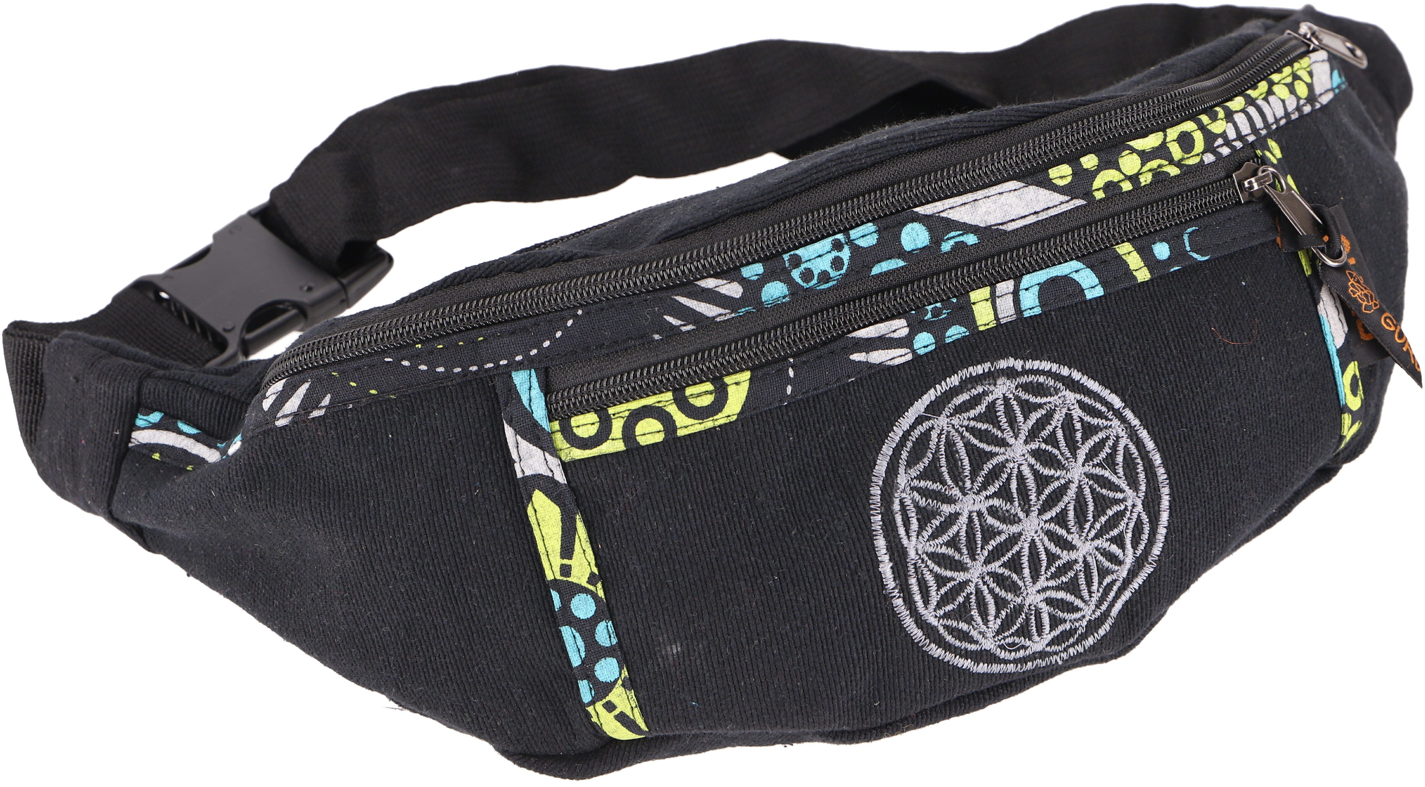 Guru-Shop Gürteltasche Große bestickte Stoff Gürteltasche, Crossbody.. günstig online kaufen