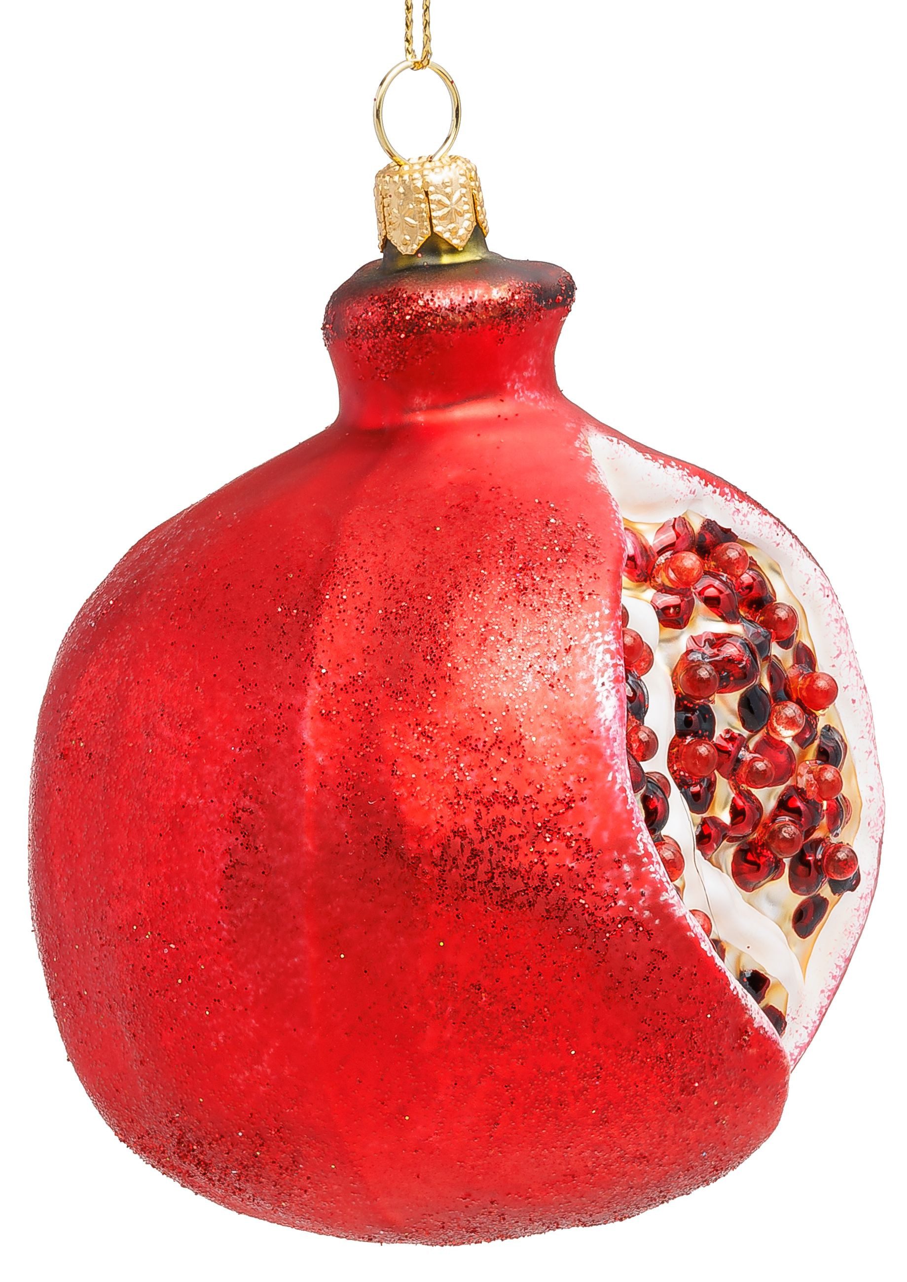 SIKORA Weihnachtsbaumkugel Granatapfel besondere Weihnachtskugel Glas Figur günstig online kaufen