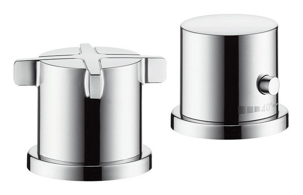 hansgrohe Wannenarmatur Axor Citterio E 2-Loch Wannenrandarmatur mit Thermostat