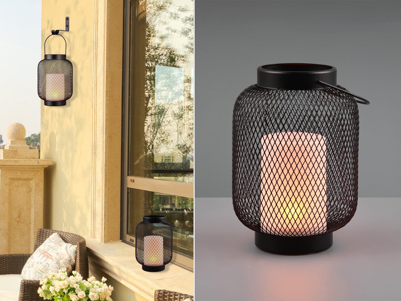 meineWunschleuchte LED Solarleuchte, Tageslichtsensor, LED fest