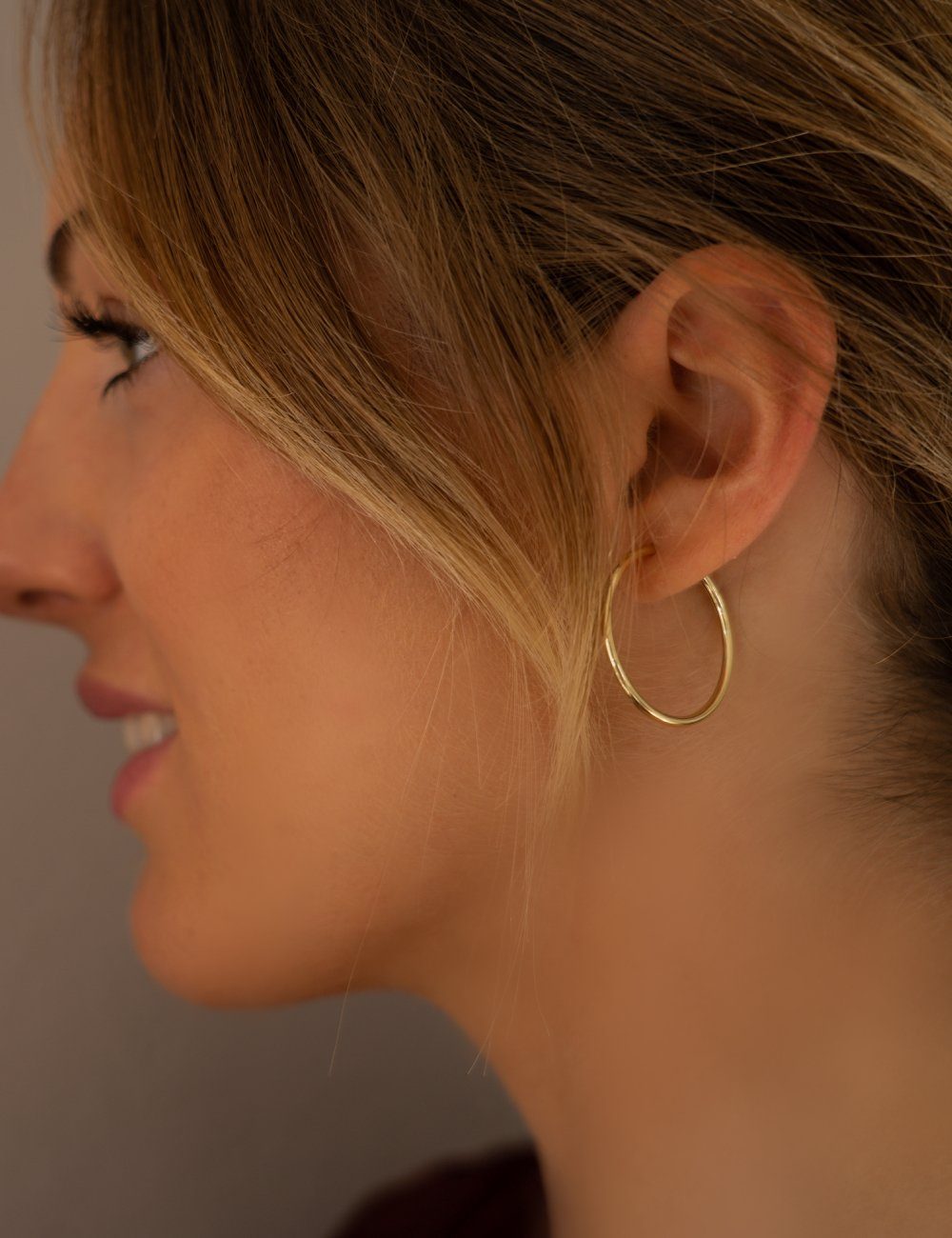 My Gold Paar Creolen Damen Ohrringe Gold 585 (14 Karat) - Ø 30mm / 2mm - Pa günstig online kaufen