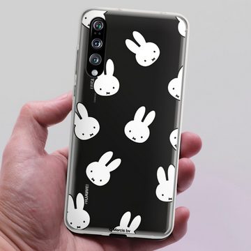 DeinDesign Handyhülle Miffy Muster transparent Miffy Pattern Transparent, Huawei P20 Pro Silikon Hülle Bumper Case Handy Schutzhülle