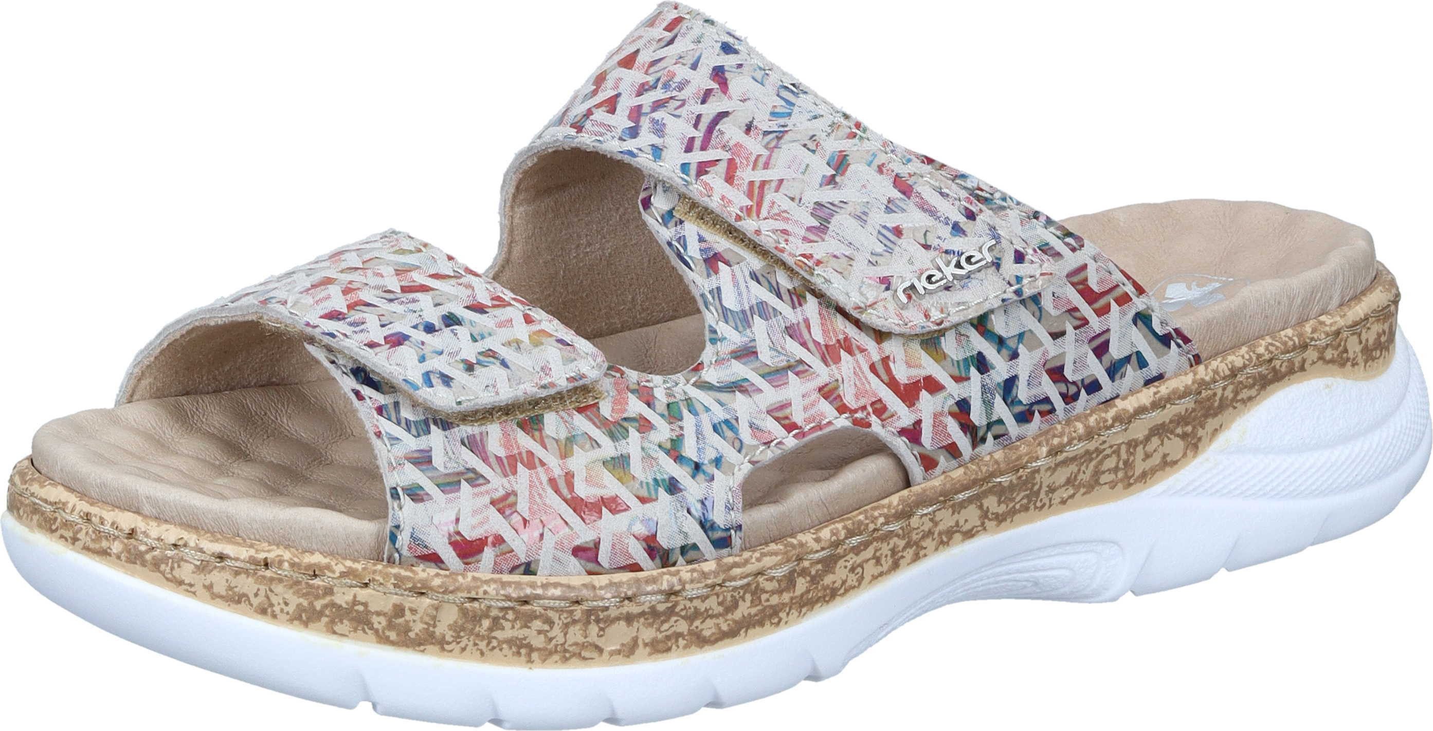 Rieker Pantoletten Pantolette aus Nubukleder günstig online kaufen