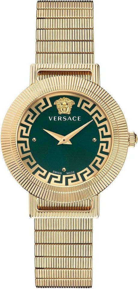 Versace Quarzuhr GRECA CHIC, VE3D00522, Armband aus goldfarben  IP-beschichtetem Edelstahl