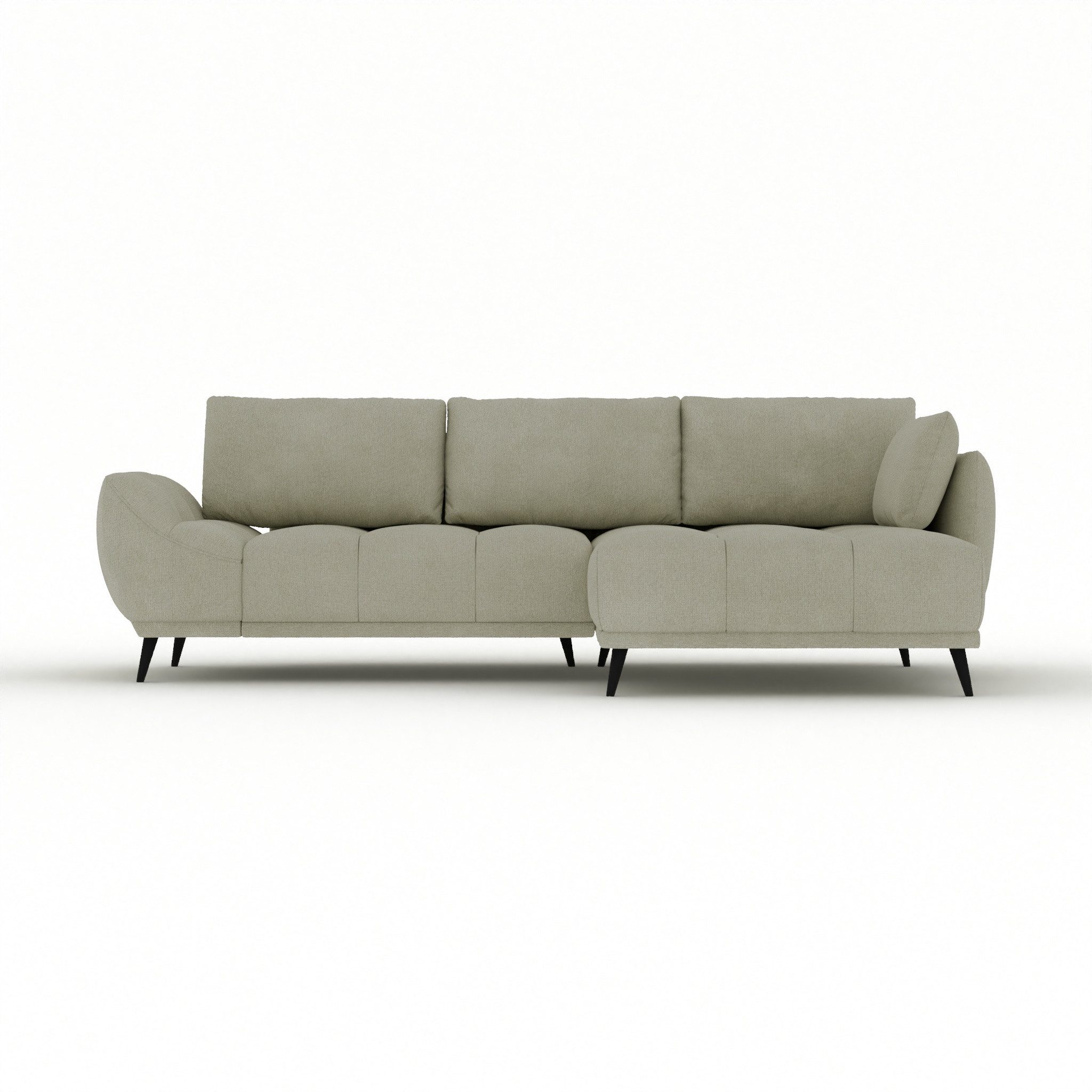 foamnova Schlafsofa Ferrara, mit Recamiere, Maße B 270 × T 169 × H 68 cm, Liegefläche 208 x 130 cm plus Bettkasten für Bettzeug