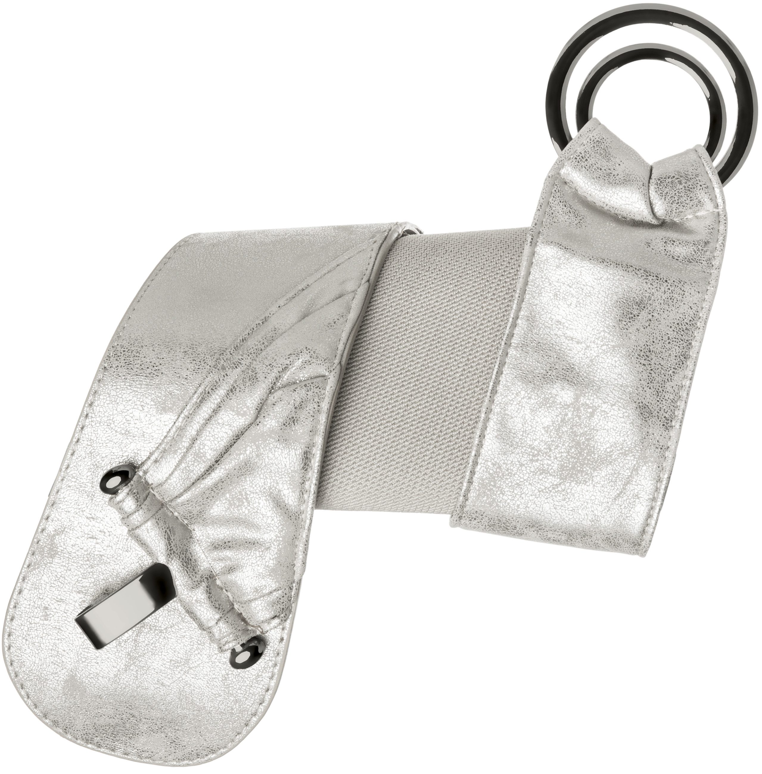 Caspar Taillengürtel GU246 elastischer breiter Damen Stretch Taillengürtel mit Gummizug