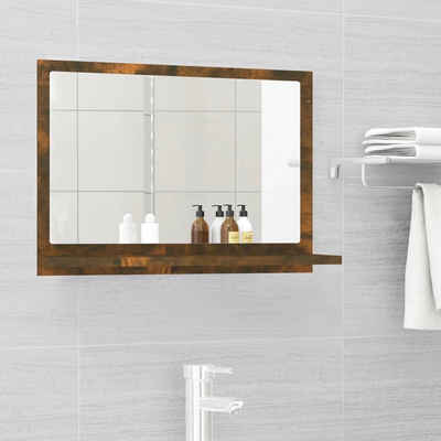 vidaXL Badezimmerspiegelschrank Badspiegel Räuchereiche 60x10,5x37 cm Holzwerkstoff (1-St)