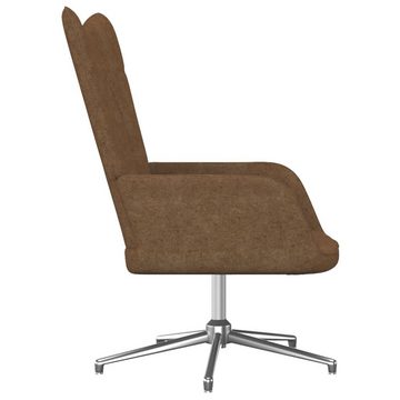 furnicato Sessel Relaxsessel mit Hocker Taupe Stoff