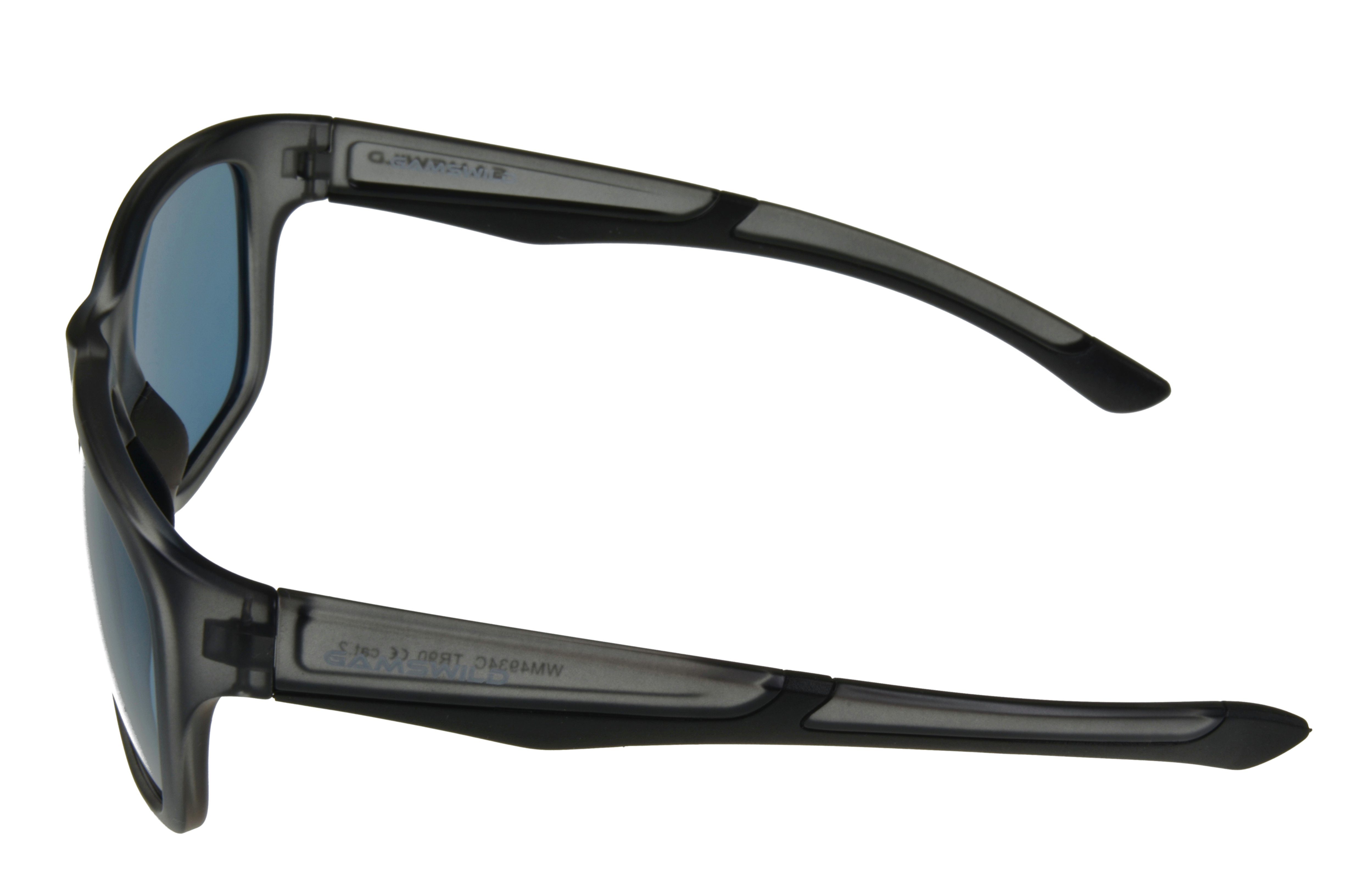 blau/grau WM4934 grau-transparent -transparent TR90 schwarz-grün, Komfortbügel, Brille Damen Herren TR90 Gamswild Sonnenbrille grün, GAMSSTYLE Mode Unisex