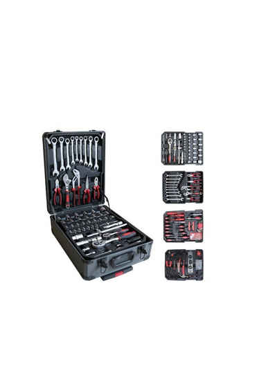 Kraftworld Multitool, (299 St), Werkzeugkoffer - Werkzeugwagen Trolley XXL 299 Werkzeuge