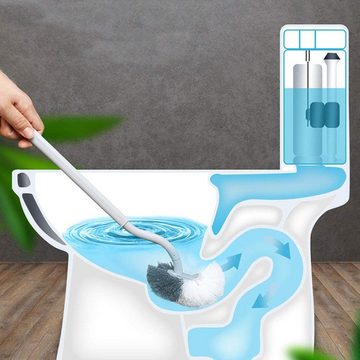 Fivejoy WC-Reinigungsbürste 2 Pack Toilettenbürste, Klobürste mit randreiniger, Upgrade WC Bürste