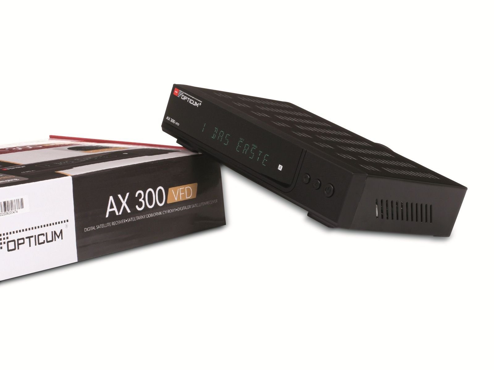 300 Satellitenreceiver OPTICUM OPTICUM RED mit DVB-S2 HDTV-Receiver RED AX VFD,