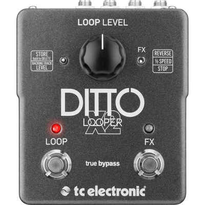 TC Electronic Musikinstrumentenpedal, Ditto X2 Looper - Effektgerät für Gitarren