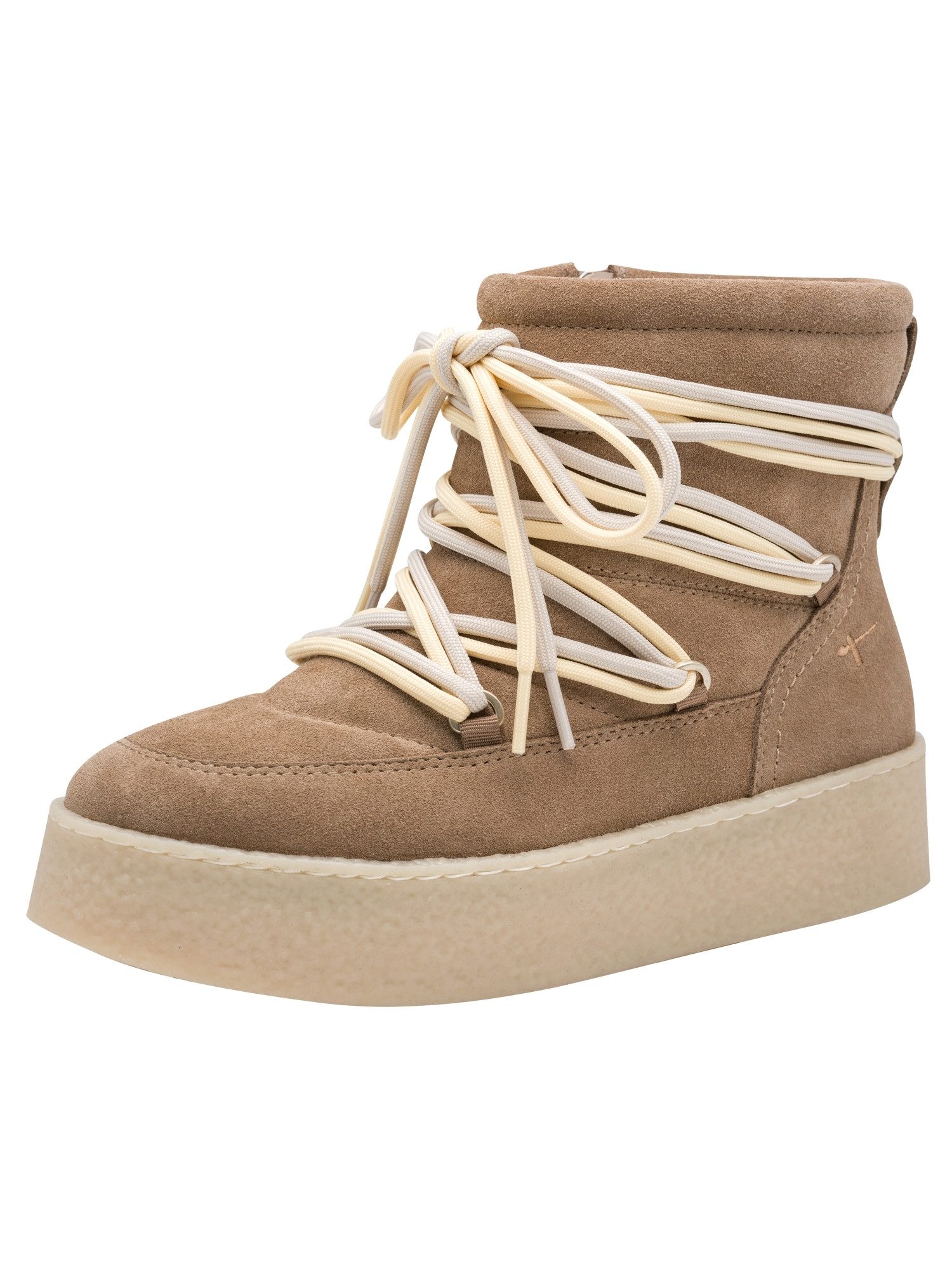 Tamaris Removable Sock aus Leder kein Absatz 1-26803-47 Winterstiefelette Removable Sock