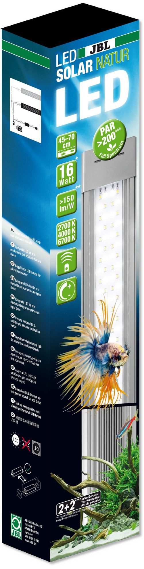 JBL GmbH & Co. KG LED Aquariumleuchte JBL LED SOLAR NATUR (Gen 2) 28 Watt 742 mm