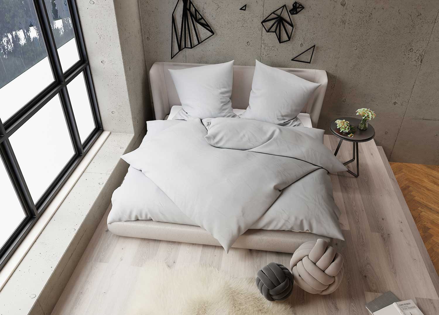 BETTWAESCHE-MIT-STIL Bettwäsche TENCEL™ Lyocell Bettwäsche uni einfarbig, L günstig online kaufen