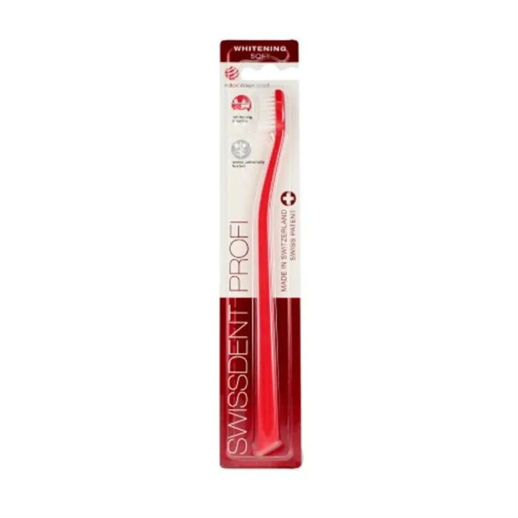 Swissdent Zahnbürste Profi Whitening Classic Zahnbürste Rot