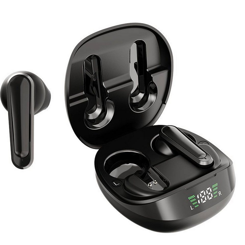 Mutoy Bluetooth Kopfhörer, Kopfhörer Kabellos, In-Ear Ohrhörer mit Mikrofon  In-Ear-Kopfhörer (Ladeetui mit LED Anzeige, Bluetooth 5.1 True Wireless  Earbuds, Touch Steuerung Ohrhörer, HiFi Stereo Sound Noise-Cancelling,  Kopfhörer für Arbeit, Studium