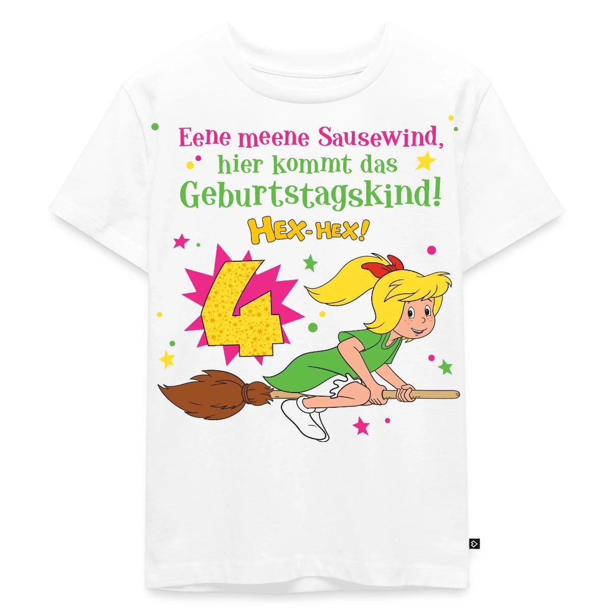 Spreadshirt T-Shirt Bibi Blocksberg Geburtstagsdesign 4 Jahre Kinder Premium T-Shirt (1-tlg)