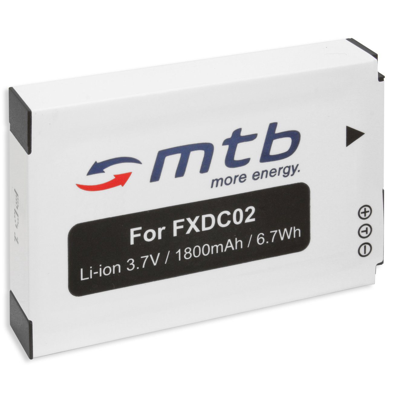 mtb more energy [BAT-391 - Li-Ion] Kamera-Akku kompatibel mit Akku-Typ Drift FXDC02 1800 mAh (3,7 V), passend für: Drift HD Ghost, Ghost-S //…