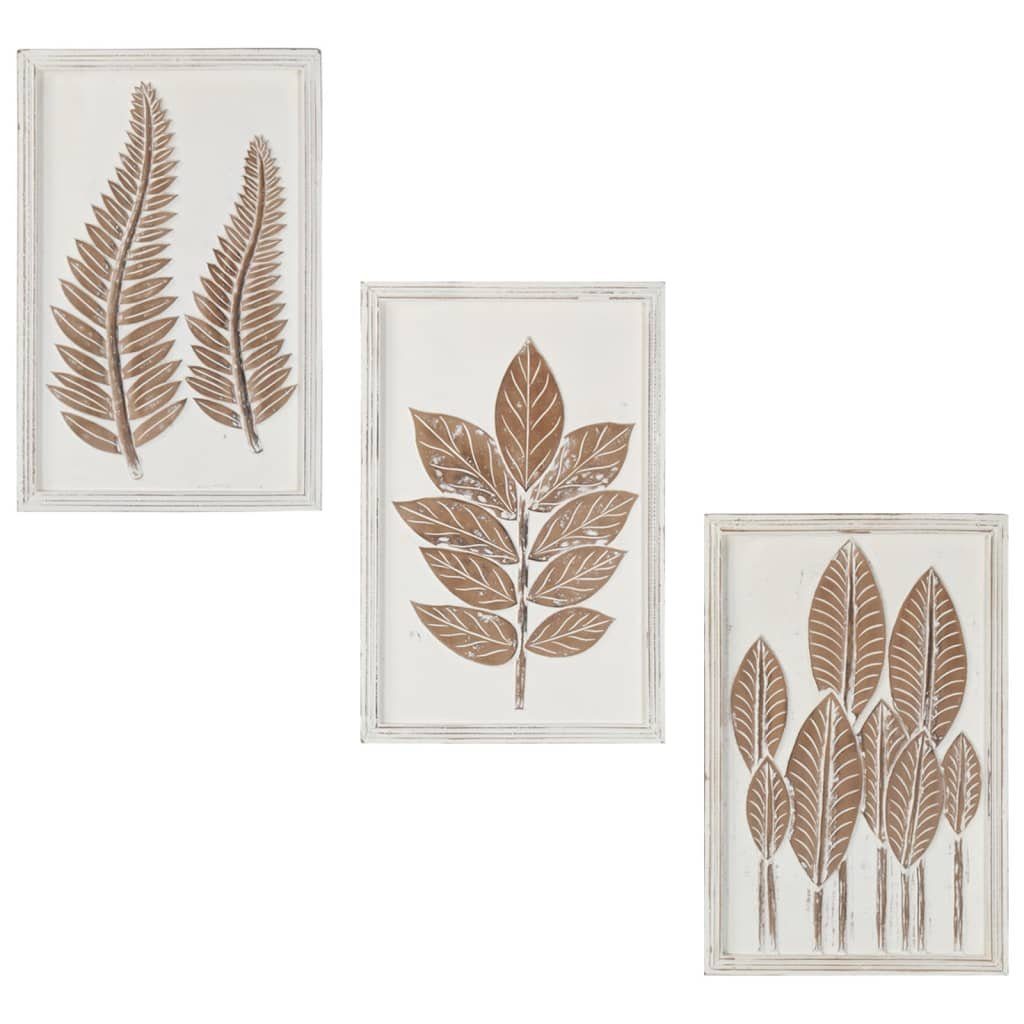 vidaXL Wandpaneel Handgeschnitzte Стеновые панели 3 Stk. MDF 40x60x1,5cm